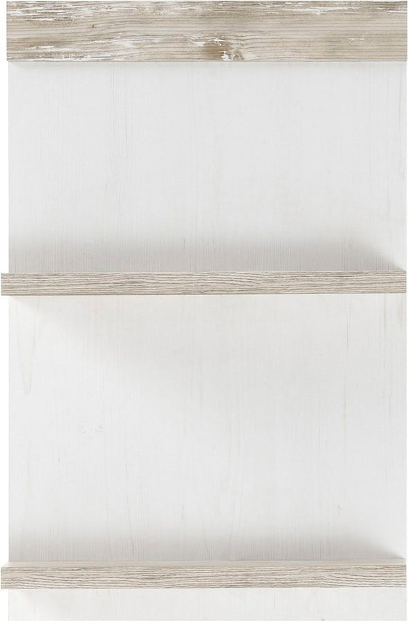 Raft de perete Florence cu aspect de lemn alb, 62x40 cm - LunaHome.ro