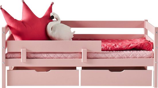 Pat pentru copii Hoppekids IDA-MARIE, roz, 70x160 cm