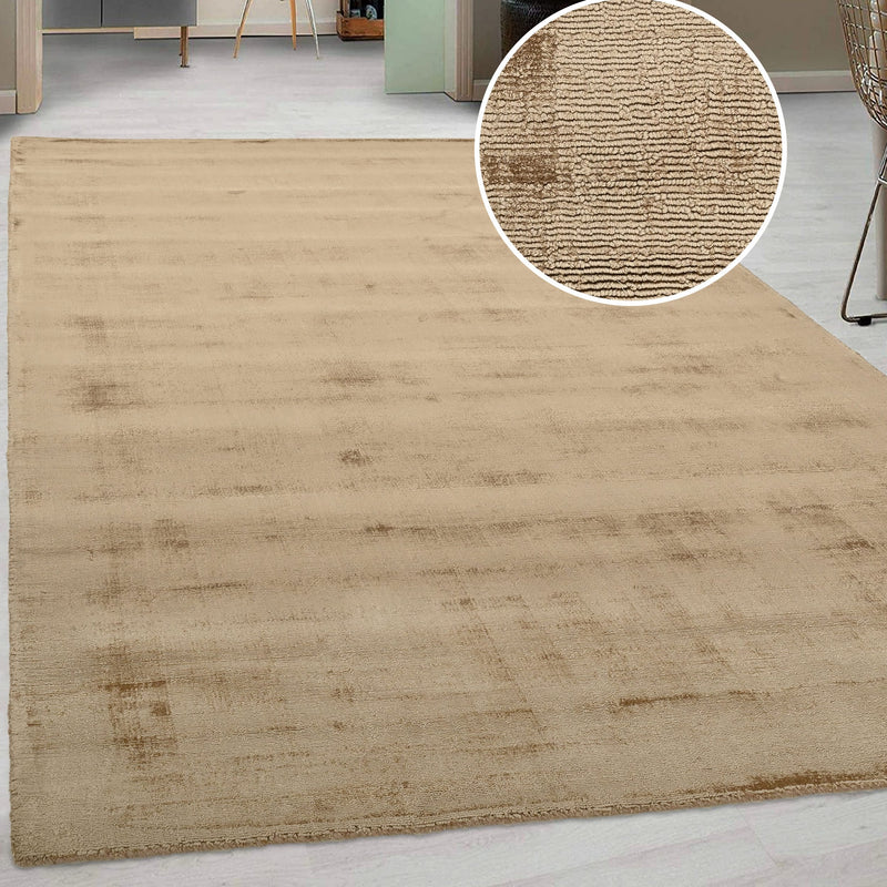 Covor »Shirley« din viscoza cu aspect matasos, bej 120x180 cm - LunaHome.ro