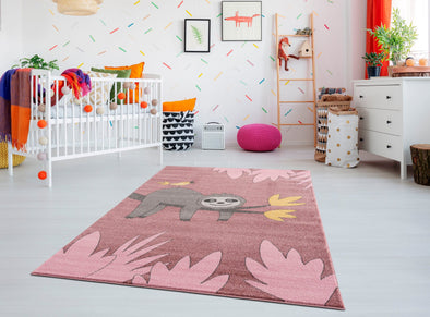Covor pentru camera copiilor Lüttenhütt  ”Leneș” roz 160x230 cm - LunaHome.ro