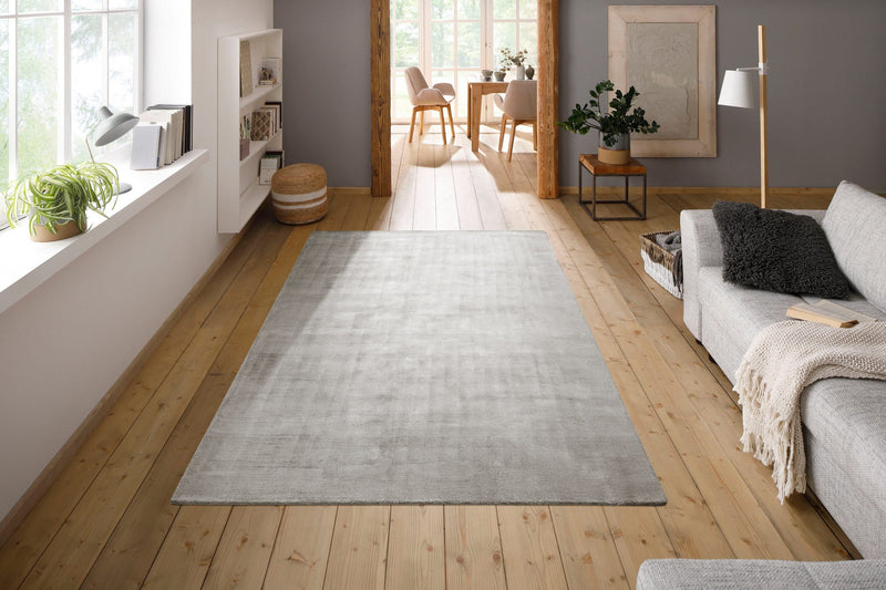 Covor »Shirley« din viscoza cu aspect matasos, argintiu 120x180 cm - LunaHome.ro