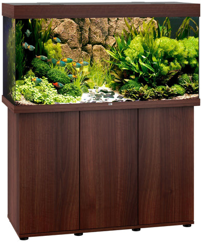 Set acvariu cu dulap maro JUWEL AQUARIEN Rio LED, 121x51x146 cm, 350 l - LunaHome.ro