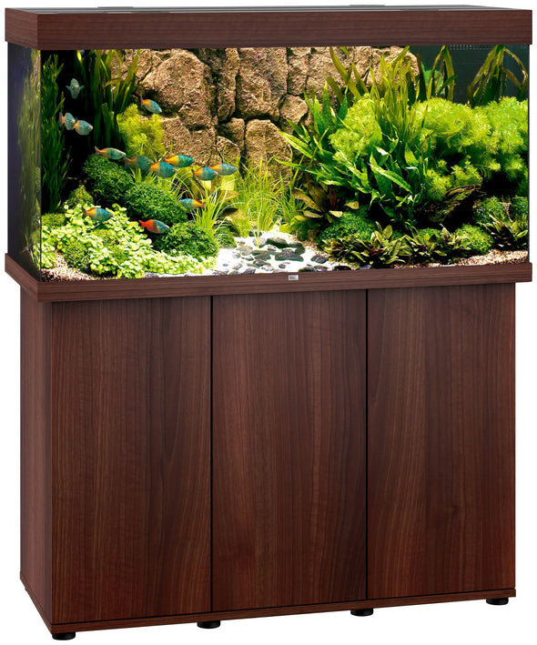Set acvariu cu dulap maro JUWEL AQUARIEN Rio LED, 121x51x146 cm, 350 l - LunaHome.ro