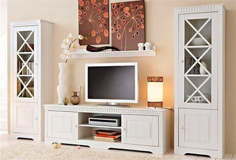 Set pentru Living Lisa din lemn masiv de pin alb, 3 piese - LunaHome.ro