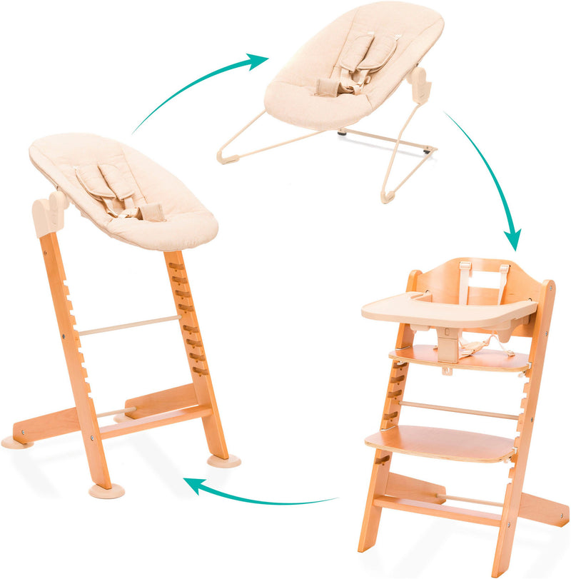 3in1 Scaun de masa, scaun inalt si balansoar Pia Swing pentru bebe - LunaHome.ro