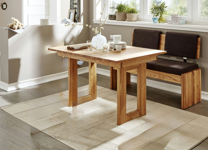 Masă extensibilă din lemn de fag culoare nugat 120-170x90 cm - LunaHome.ro