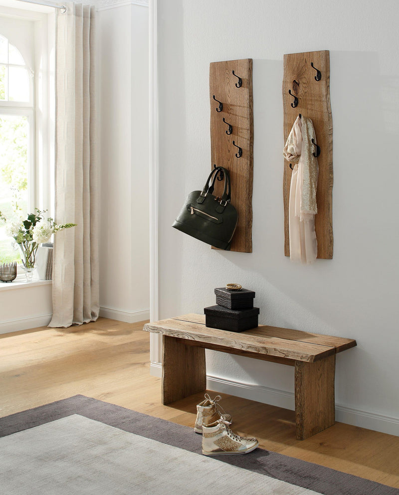 Set 2 placi de cuier Brodi din lemn de stejar afumat 100 cm înălțime - LunaHome.ro