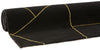 Covor Lerina cu model geometric, 3D negru cu auriu, 120x170 cm - LunaHome.ro