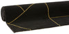 Covor Lerina cu model geometric, 3D negru cu auriu, 160x230 cm - LunaHome.ro