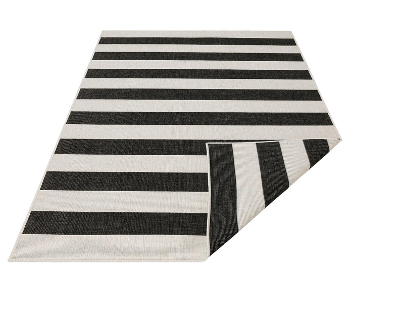 Covor Alan Andas cu tesatura plata, model alb-negru 200x290 cm - LunaHome.ro