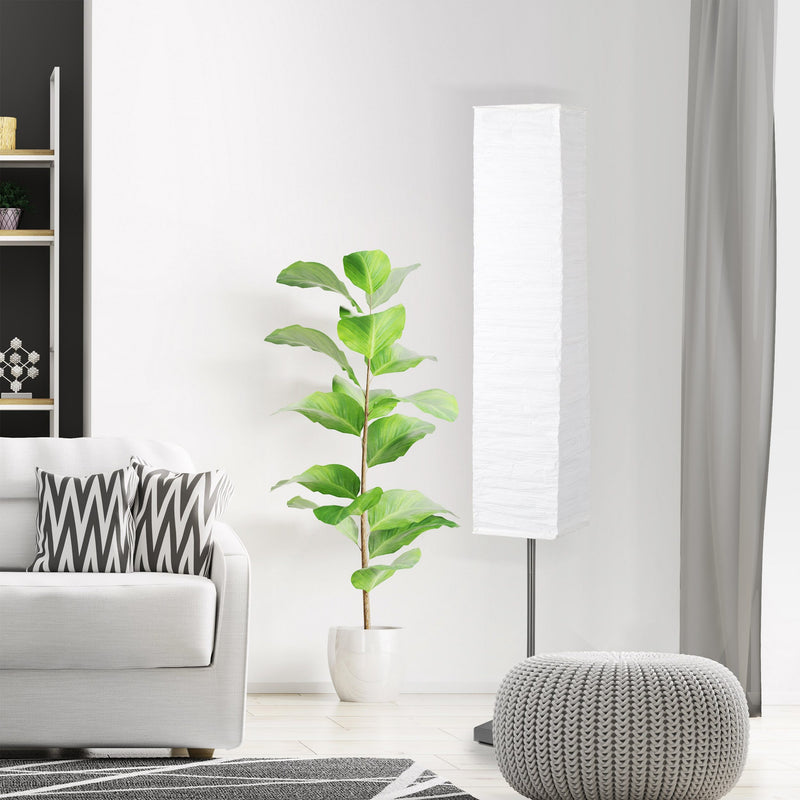 Lampadar de podea Brilliant Nerva cu abajur din hartie, 145 cm - LunaHome.ro