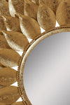 Oglindă decorativă Sarai Leonique cu rama aurie, 73,5 cm - LunaHome.ro