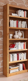 Bibliotecă »Bergen« din lemn masiv de pin natur, 81 cm latime - LunaHome.ro