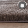 Covor Micro Shaggy pufos pestriț gri-maro 190x280 cm - LunaHome.ro