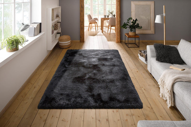 Covor Shaggy Lasse, negru