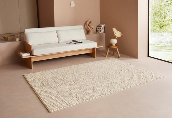 Covor din lână Ainhoa LeGer Home, crem - LunaHome.ro