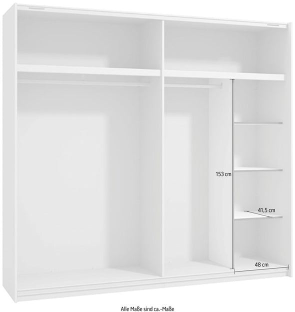 Accesoriu despărțitor cu rafturi pentru dulap 153x48 cm - LunaHome.ro