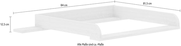 Accesoriu pentru comodă de înfășat Mila&Ben Steiff 84 cm - LunaHome.ro