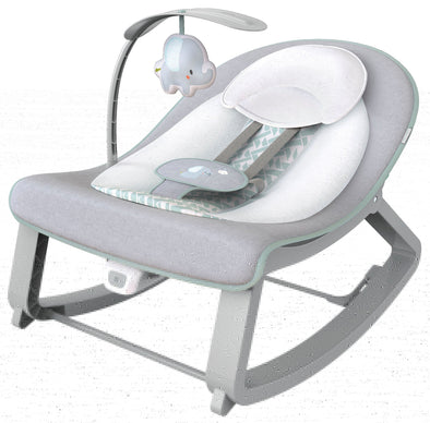 Balansoar electric pentru copii Keep Cosy gri cu vibratii - LunaHome.ro