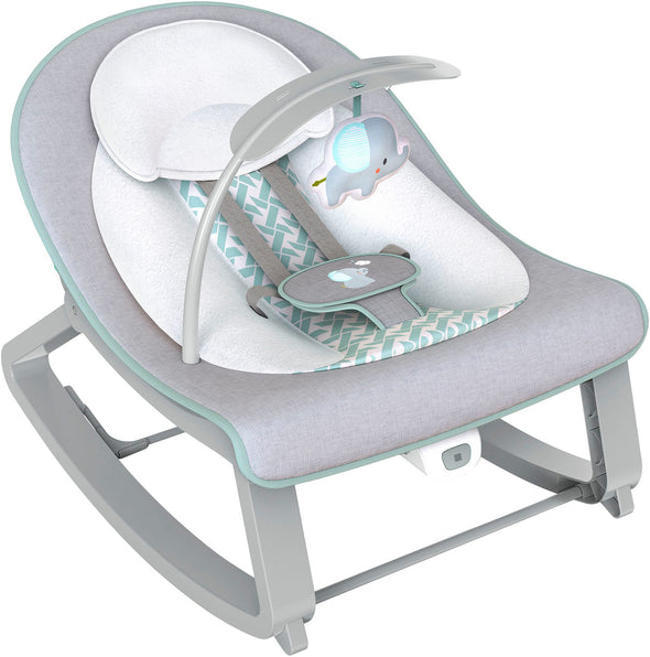 Balansoar electric pentru copii Keep Cosy gri cu vibratii - LunaHome.ro