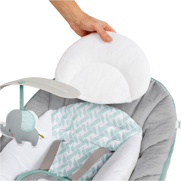 Balansoar electric pentru copii Keep Cosy gri cu vibratii - LunaHome.ro