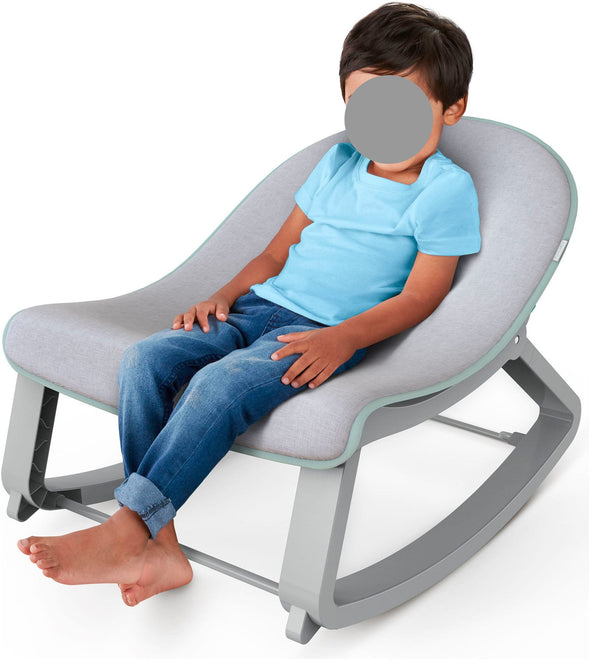 Balansoar electric pentru copii Keep Cosy gri cu vibratii - LunaHome.ro