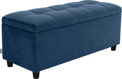 Banchetă COUCH albastră cu spatiu de depozitare, 100 cm - LunaHome.ro