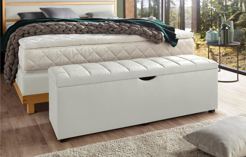 Bancheta Places of Style din piele ecologica cu depozitare, 40x120 cm - LunaHome.ro