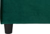 Bancheta Relaxy cu depozitare, din catifea verde 100 cm