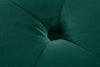 Bancheta Relaxy cu depozitare, din catifea verde 100 cm