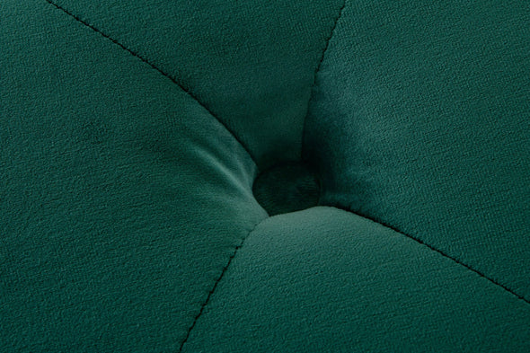 Bancheta Relaxy cu depozitare, din catifea verde 100 cm