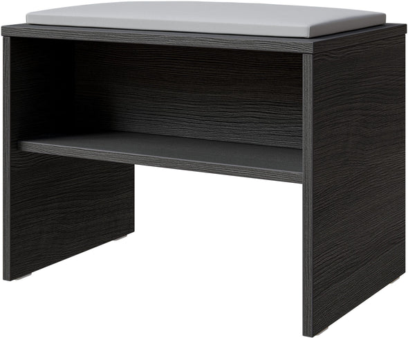 Bancheta Safir cu perna si spatiu de depozitare gri 60 cm - LunaHome.ro