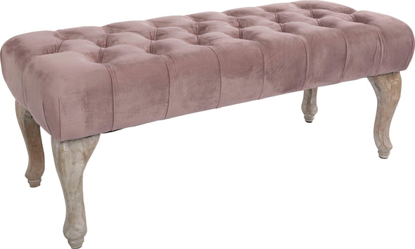 Banchetă Senna eleganta din catifea violet 100 cm lungime - LunaHome.ro