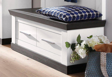 Bancheta »Siena« cu aspect de lemn, spatiu de depozitare, lățime 107 cm - LunaHome.ro