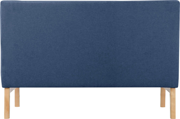 Bancheta albastra Isaline tapitata cu spatar 100 cm latime - LunaHome.ro