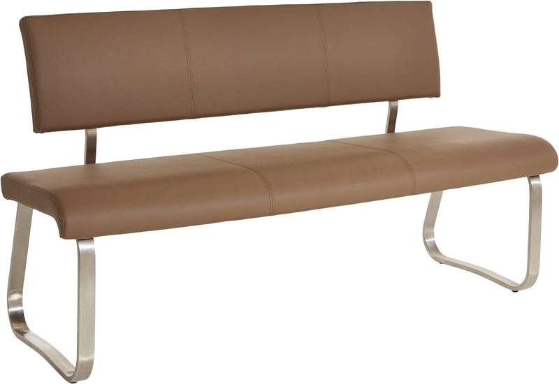 Bancheta de bucatarie Arco din piele eco cappuccino 175 cm - LunaHome.ro
