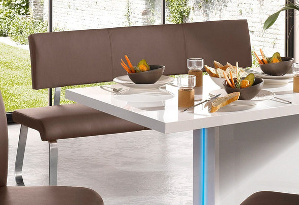 Bancheta de bucatarie Arco din piele eco cappuccino 175 cm