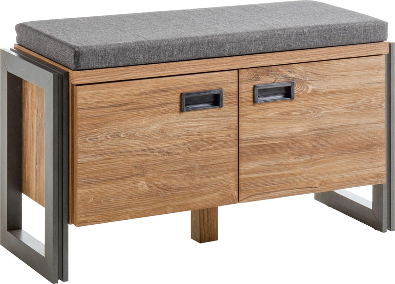 Bancheta de hol Detroit cu spatiu de depozitare si perna 90 cm - LunaHome.ro