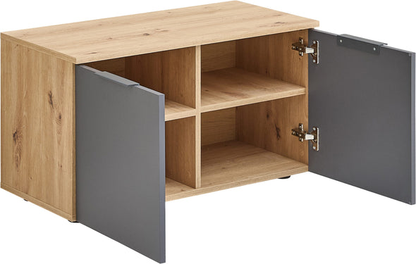 Bancheta de hol Lagos cu spatiu pentru pantofi 80 cm - LunaHome.ro
