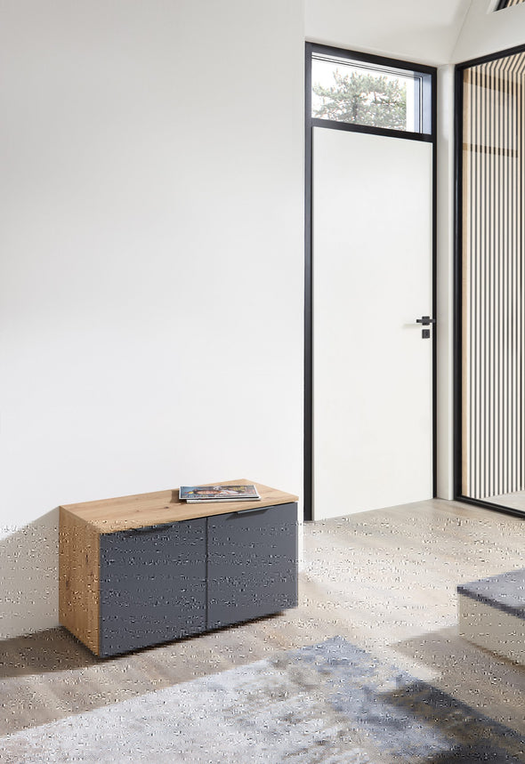 Bancheta de hol Lagos cu spatiu pentru pantofi 80 cm - LunaHome.ro