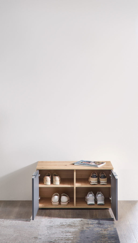 Bancheta de hol Lagos cu spatiu pentru pantofi 80 cm - LunaHome.ro