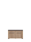 Bancheta de hol Landes cu aspect de riflaj 80 cm - LunaHome.ro