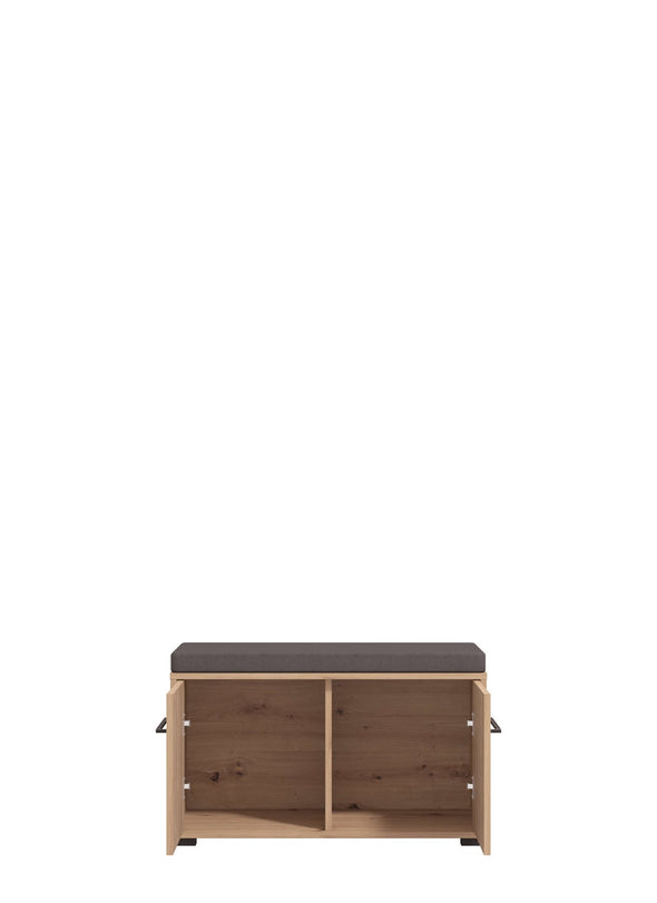 Bancheta de hol Landes cu aspect de riflaj 80 cm - LunaHome.ro