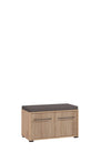 Bancheta de hol Landes cu aspect de riflaj 80 cm - LunaHome.ro