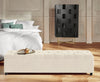Bancheta pentru pat GMK Relaxy bej cu depozitare 180 cm - LunaHome.ro