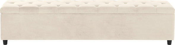 Bancheta pentru pat GMK Relaxy bej cu depozitare 180 cm - LunaHome.ro