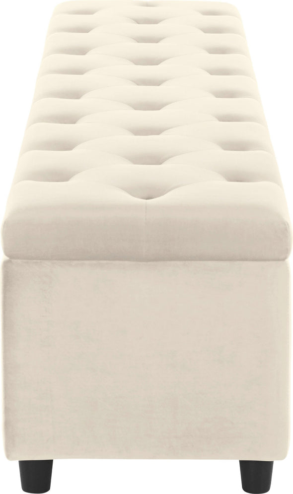 Bancheta pentru pat GMK Relaxy bej cu depozitare 180 cm - LunaHome.ro