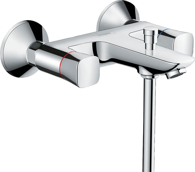 Baterie de cadă HansGrohe Logis cu 2 mânere crom - LunaHome.ro