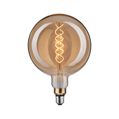 Bec LED decorativ retro Paulmann Big auriu cu filament spiralat, 7W