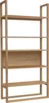 Biblioteca New Est cu cadru din lemn de stejar natur 90 cm - LunaHome.ro